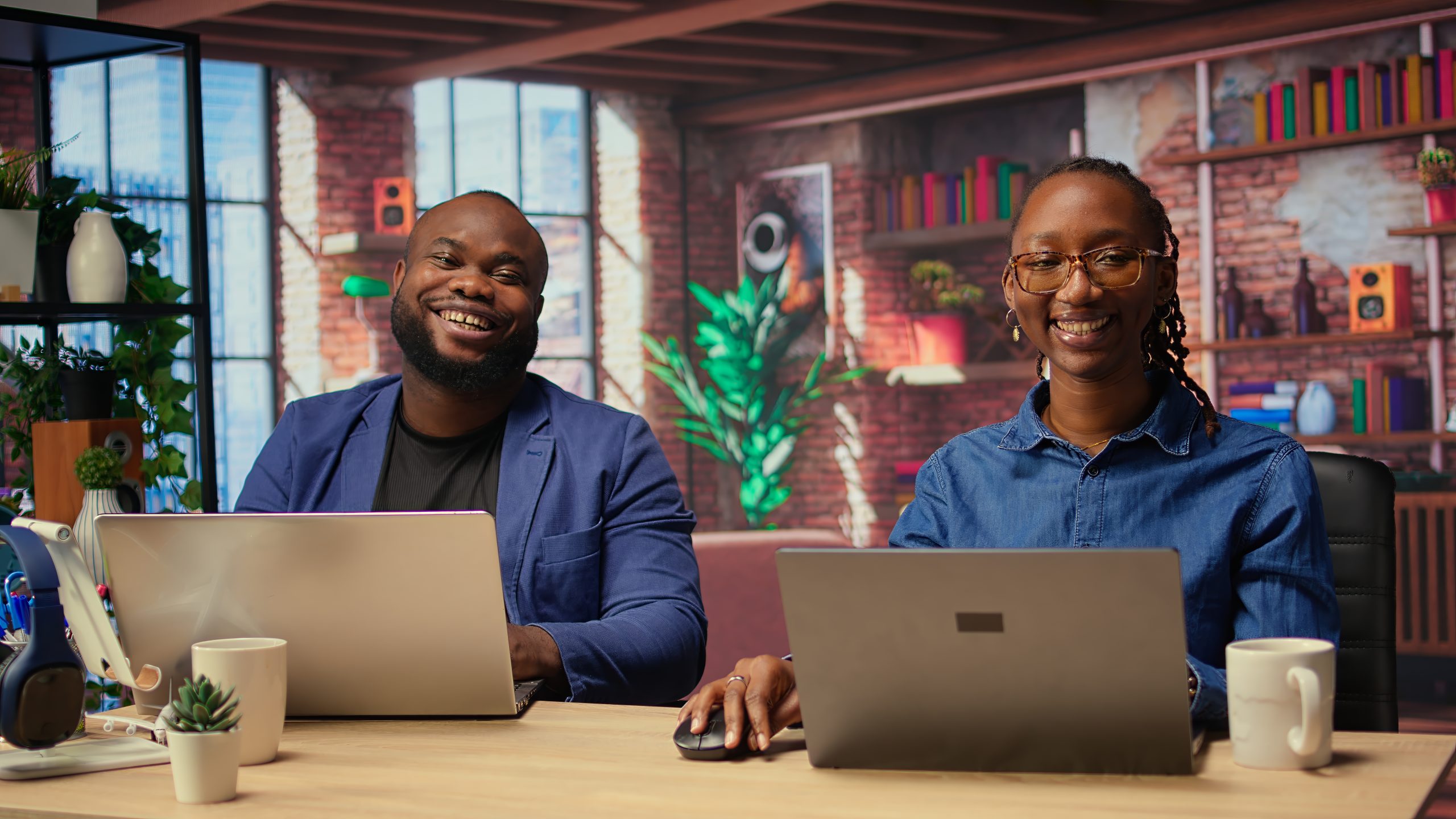 Professionals working on research and analysis