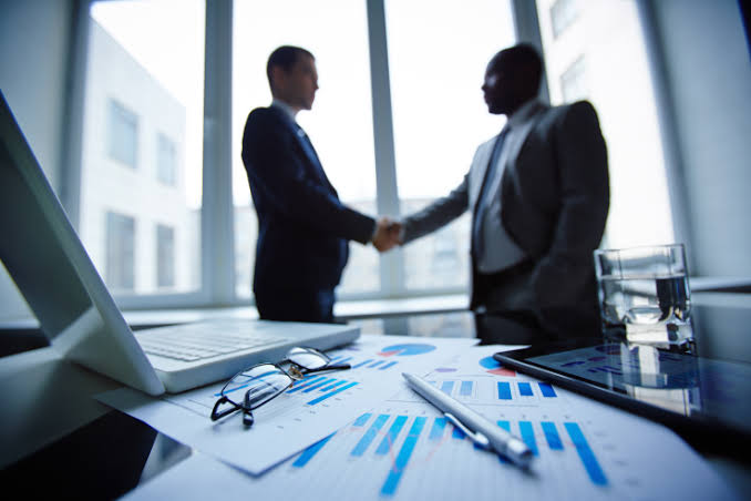 African professionals collaborating on organizational strategy